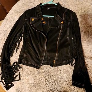 Shein suede fringe Jacket